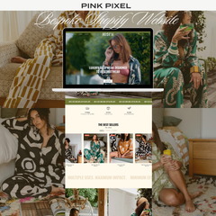 Screenshot of KENI Sleepwear Shopify website, featuring a clean, minimalist design with soft neutral tones, easy navigation, and a luxurious shopping experience optimized for mobile and desktop