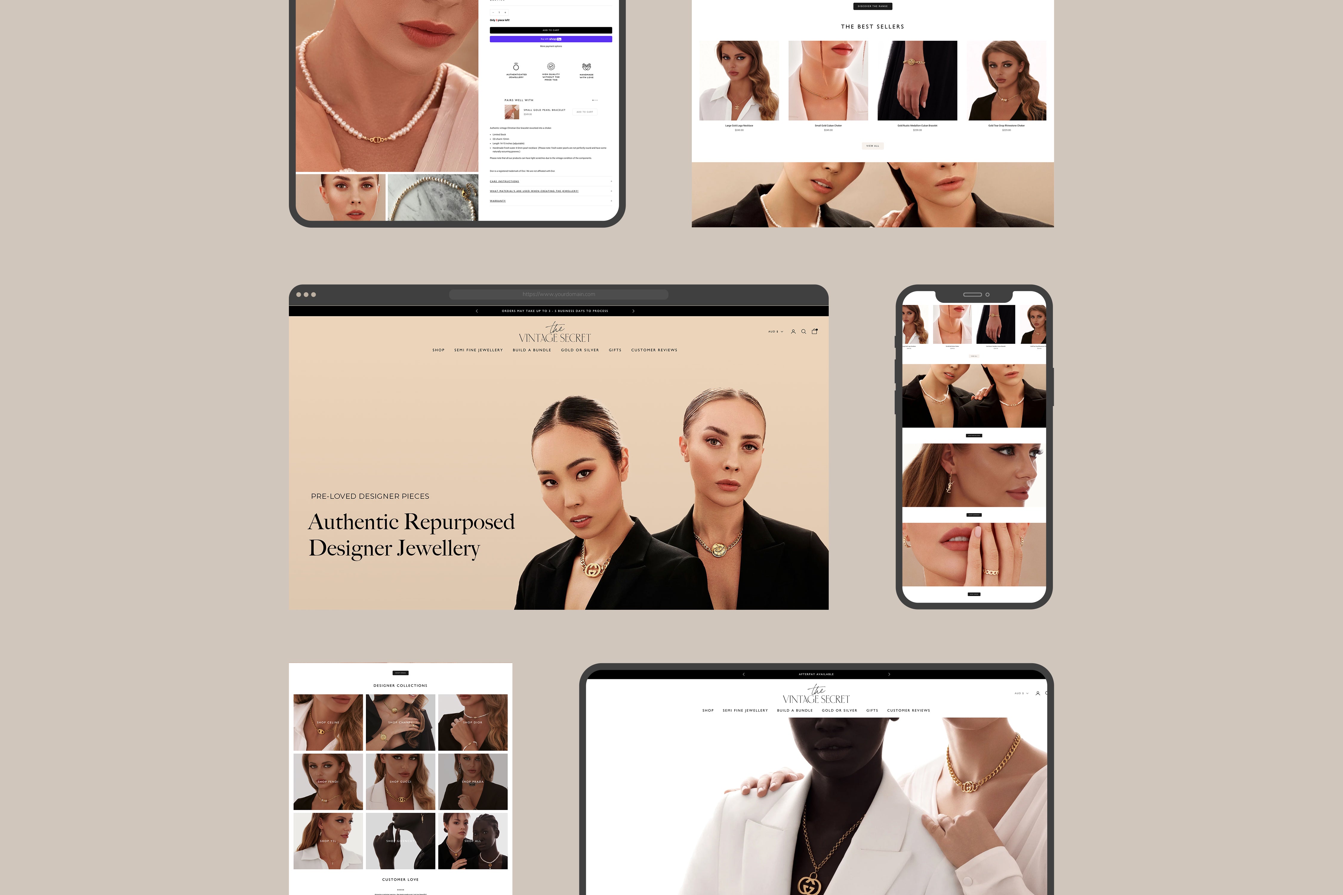 The Vintage Secret's eCommerce Transformation - Shopify Website